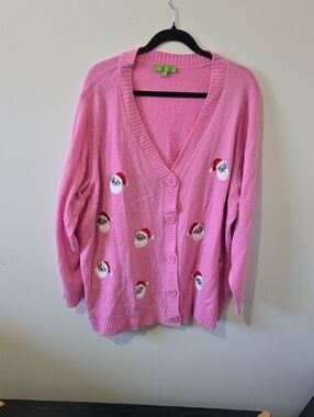 Giant Tiger Ladies 3X Christmas Dog Cardigan